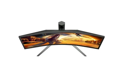 AOC CU34G4CA, 34" Curved 1500R, Fast VA, WLED, 3440x1440@180Hz, 1ms GtG, 0.5ms MPRT, 450cd m/2, 3000:1, Adaptive Sync, FlickerFree, Low Blue Light, Tilt, Height Adjust, Swivel, 2xHDMI, DP, USB hub