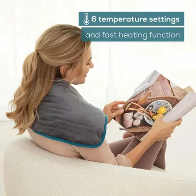 Beurer HK 145 CosyWeight Green Planet XXL, 100% recycled material, Adherent heating pad thanks to glass bead filling,BSS, OEKO-TEX Standard 100, 6 temperature settings, automatic switch off after 90 min; washable on 30°