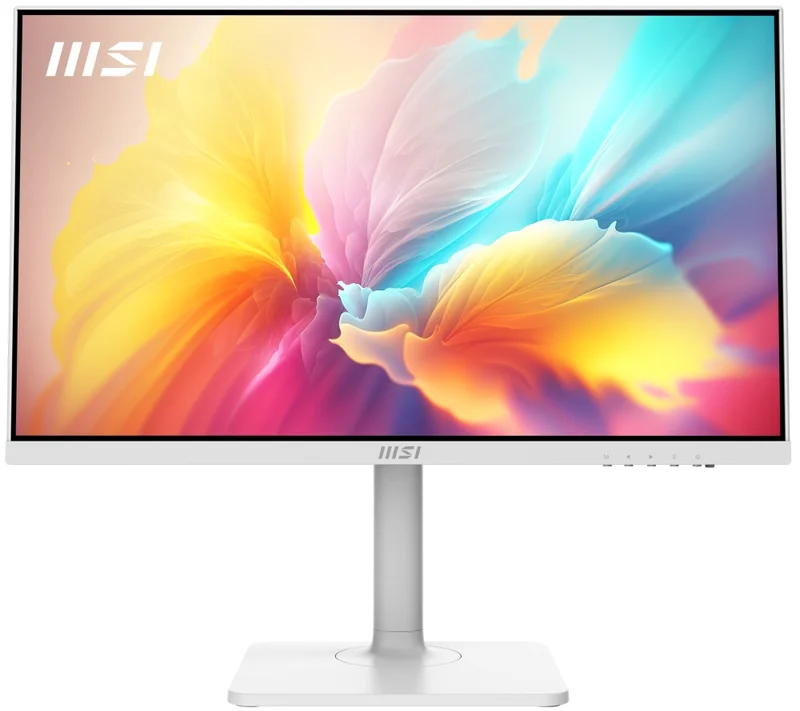 MSI PRO MODERN MD2412PW, 23.8", IPS, 1920x1080, 1000:1, 1 x HDMI, 1 x Type C (DisplayPort Alternate & 15W PD), 2x 3W SPEAKERS, Less Blue Light PRO, HEIGHT, Up to 100Hz, 4ms GTG, Adaptive-Sync, White, 9S6-3PA59H-078+TRUST GXT 404R Rana Gaming Headset
