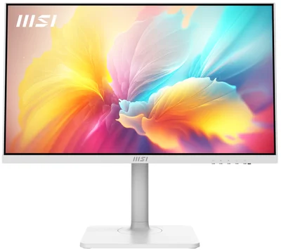 MSI PRO MODERN MD2412PW, 23.8", IPS, 1920x1080, 1000:1, 1 x HDMI, 1 x Type C (DisplayPort Alternate & 15W PD), 2x 3W SPEAKERS, Less Blue Light PRO, HEIGHT, Up to 100Hz, 4ms GTG, Adaptive-Sync, White, 9S6-3PA59H-078+TRUST GXT 404R Rana Gaming Headset
