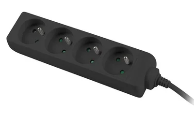 Lanberg power strip 1m, 4 sockets,s for UPS system
