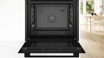 Bosch HQA534EB3 SER4, Oven A+ addSteam water bowl ecoClean back+Hydro, 8 HM, 1 lvl rails, black