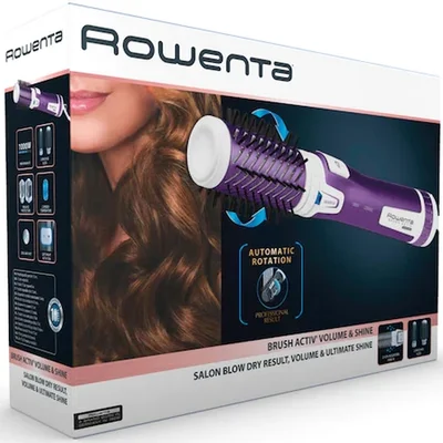 Rowenta CF9530F0, Brush Activ Volume & Shine, rotative brush, double ionisation, 1000W, 2 temperature settings + cool air, 2 rotation directions, 2 brushes diameters (40 mm - 50 mm)
