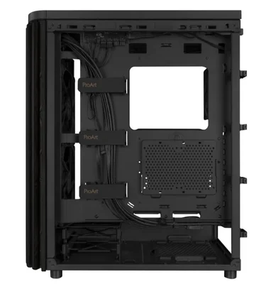 Кутия за компютър ASUS ProArt PA401 Wood TG Full Tower, черен