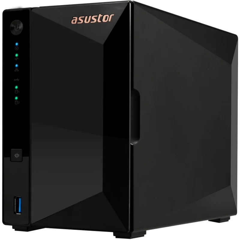 Мрежови сторидж ASUSTOR AS3302T_V2 2-Bay, Realtek RTD1619B, 2GB DDR4, 2.5GbE, USB 3.2 Gen1