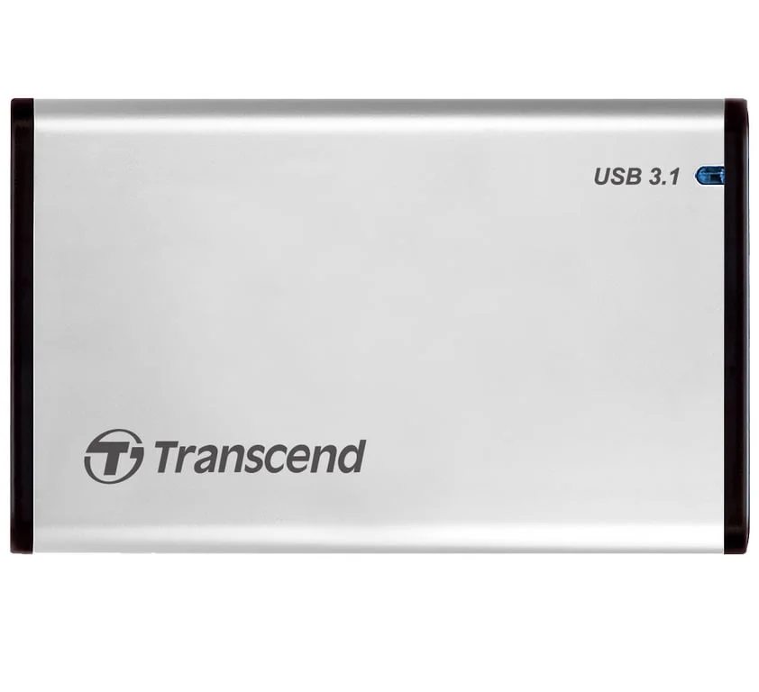 Външен SSD Transcend – StoreJet, 2.5", USB 3.1, алуминиев корпус