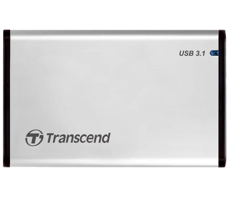 Външен SSD Transcend – StoreJet, 2.5", USB 3.1, алуминиев корпус