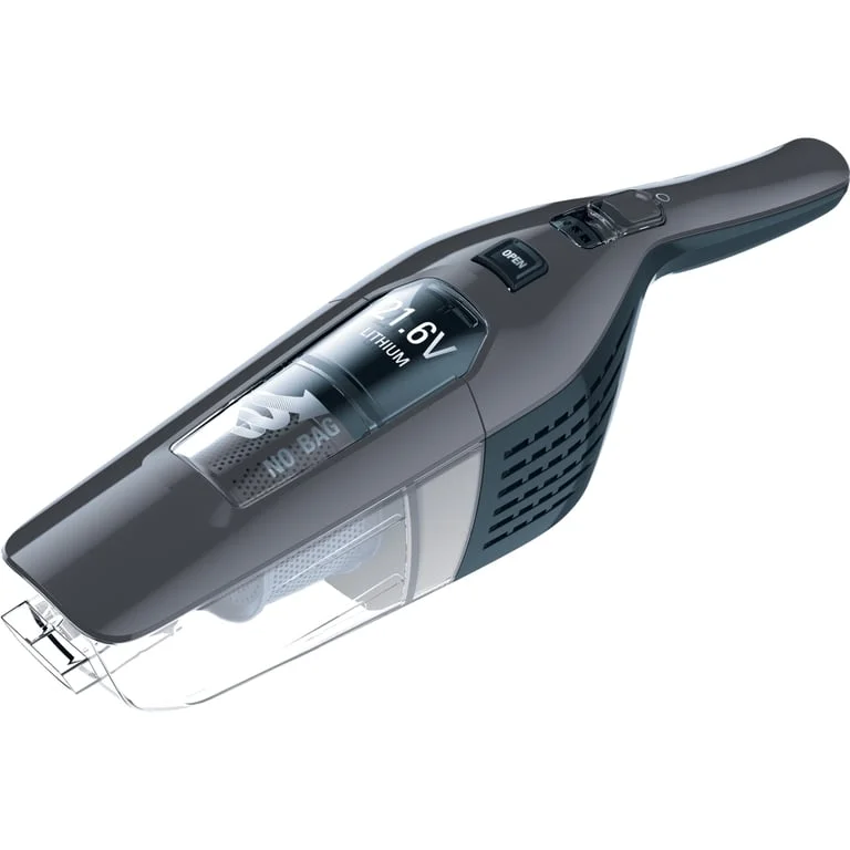 Rowenta RH6756WO, Dual Force 2in1, cyclonic technology, 21.6V  lithium ion battery, up to 45 min. running time, 5 h recharging time, motorised brush with LED illumination, dust container capacity: 0.6 L, 79 dB(A), Gray