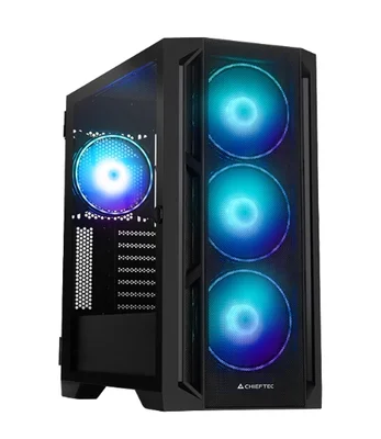 Кутия за компютър Chieftec Apex Lumo Middle Tower черен