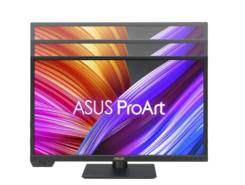 Asus ProArt Display PA24US Professional Monitor, 24'', IPS, 4K UHD (3840 x 2160), 350cd/m2,Built-in Motorized Colorimeter, Self/Auto Calibration, HDR-10, HLG, 99% Adobe RGB, 95% DCI-P3, DE < 1,12G-SDI, USB-C PD 80W, VESA DisplayHDR 600, Hardware Calibra