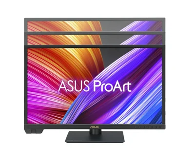 Asus ProArt Display PA24US Professional Monitor, 24'', IPS, 4K UHD (3840 x 2160), 350cd/m2,Built-in Motorized Colorimeter, Self/Auto Calibration, HDR-10, HLG, 99% Adobe RGB, 95% DCI-P3, DE < 1,12G-SDI, USB-C PD 80W, VESA DisplayHDR 600, Hardware Calibra