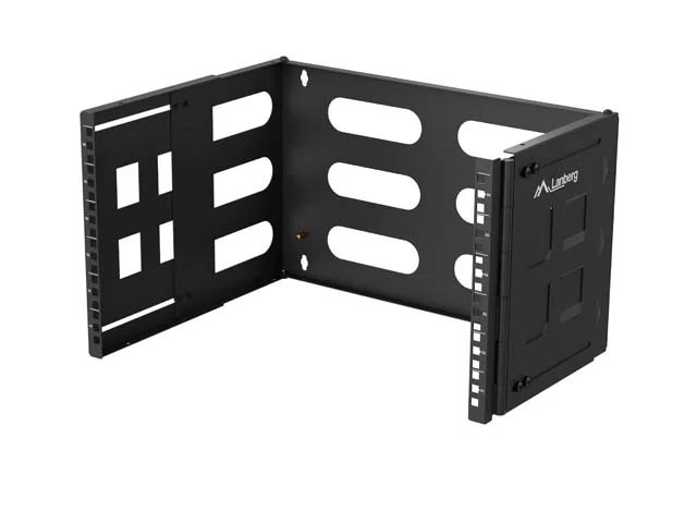 Lanberg Folding Bracket, wall-mount 19" 6U 497x400/240, Black