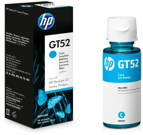 Мастило HP GT52 M0H54AE Cyan оригинално