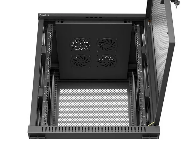 Lanberg rack cabinet 19" free-standing 15U/600X600 (FLAT PACK) with mesh door black