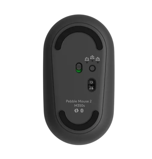 Безжична мишка Logitech Pebble Mouse 2 M350s, Bluetooth, Tonal Graphite