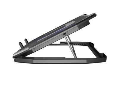 Охлаждаща стойка за лаптоп Natec Oriole 15.6"-17.3", 3 вентилатори, LED осветление, 2 USB