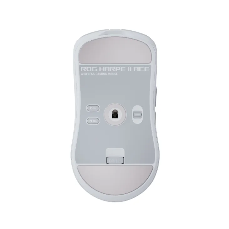 Asus ROG Harpe II Wireless Esports Gaming Mouse, 48g Lightweight, Symmetrical, AimPoint Pro 42K Optical Sensor, Optical Switches, 8K Polling, 5 Programmable Buttons, FPS Games (Moonlight White)