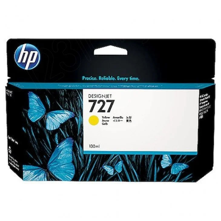 Мастило HP 727 B3P21A Жълто 130ml за DesignJet T1500, T1530, T2500, T2530, T920, T930