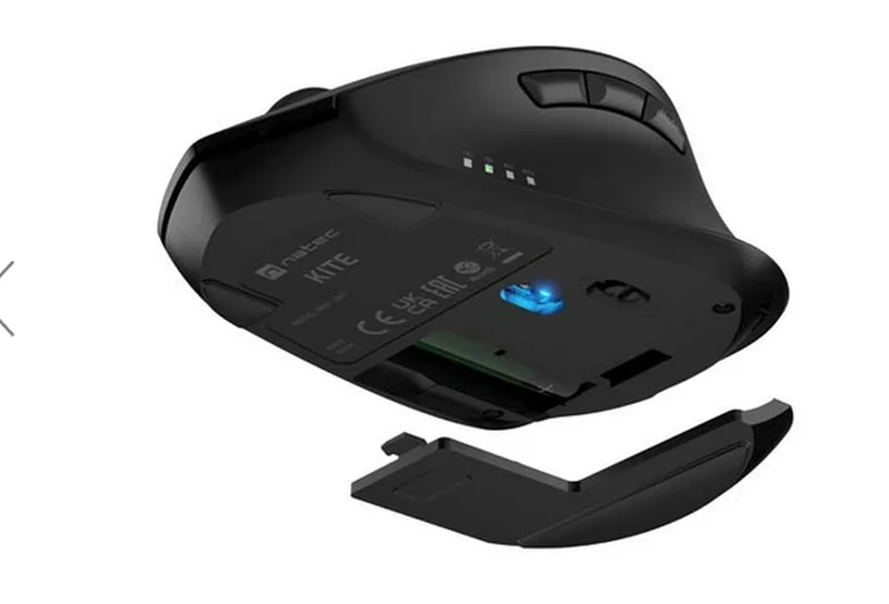 Мишка NATEC Kite Wireless, 4000 DPI, оптична, тиха, черна