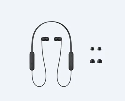 Слушалки Sony WI-C100 In-ear, Bluetooth, черни