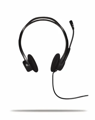 Слушалки Logitech PC960 кабелни стерео черни USB