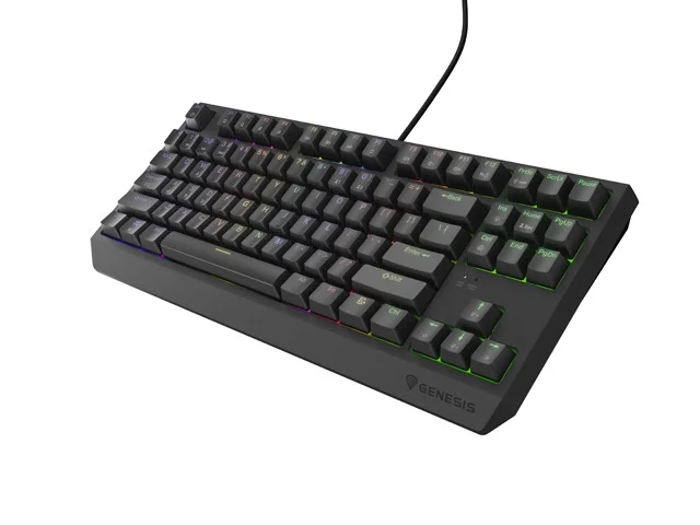Геймърска клавиатура Genesis Thor 230 TKL RGB Outemu Brown Hot Swap, Черна