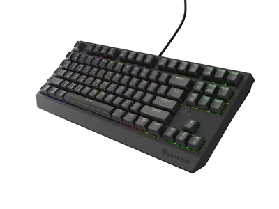 Геймърска клавиатура Genesis Thor 230 TKL RGB Outemu Brown Hot Swap, Черна