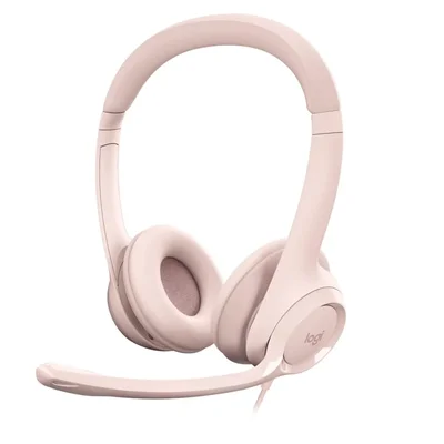 Слушалки Logitech H390 USB Rose