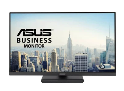 Asus VA279QGSE Business Monitor 27", IPS, Full HD, Frameless, 120Hz, Adaptive-Sync, 1ms MPRT, HDMI, DisplayPort, VGA, Low Blue Light, Flicker Free, Ergonomic Design, Wall Mountable, Black