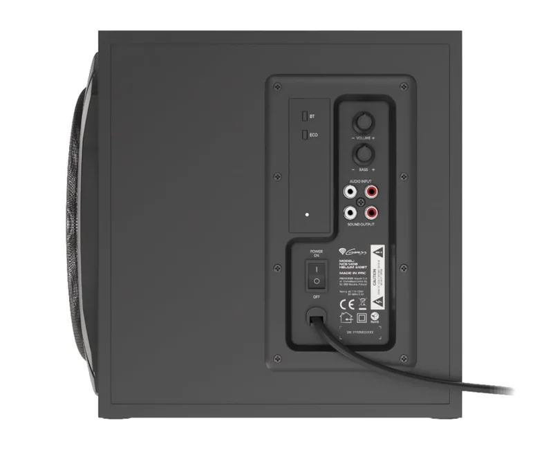 Genesis Speakers Helium 610BT 60W Rms 2.1 Black Wired Remote Control