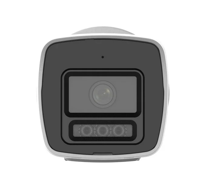 HikVision 4 MP ColorVu 3.0 Fixed Bullet Network Camera, 2.8 mm, F1.0, IR, White Light up to 30m, H.265+, IP67, built-in microphone, 12Vdc/PoE 7W