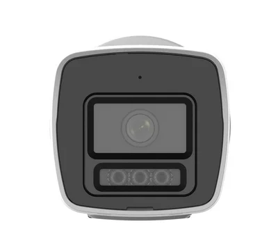 HikVision 4 MP ColorVu 3.0 Fixed Bullet Network Camera, 2.8 mm, F1.0, IR, White Light up to 30m, H.265+, IP67, built-in microphone, 12Vdc/PoE 7W