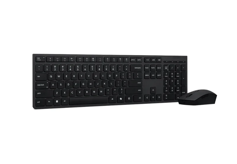Комплект безжична клавиатура и мишка Lenovo – 4X31R64320, презареждаеми, Bluetooth, българска подредба, сиви