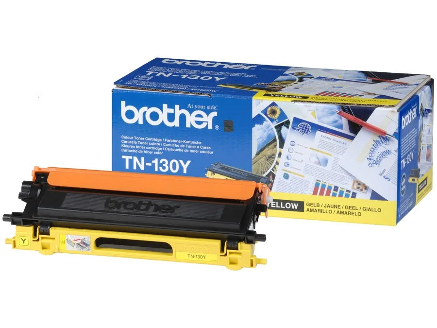 Тонер касета BROTHER TN-130 Yellow нисък капацитет 1500 стр.