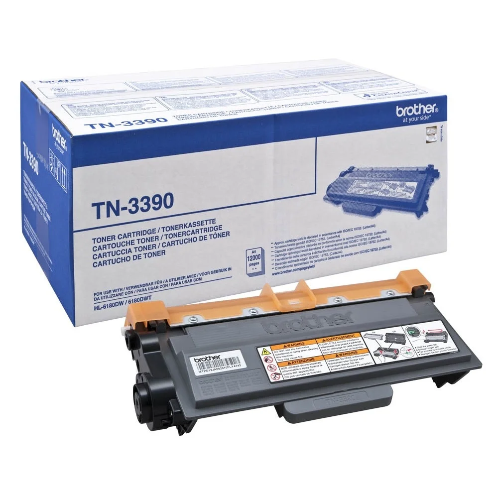 Тонер касета Brother TN3390 Black за DCP-8250DN, HL-6180DW, MFC-8950DW, 12000 стр.
