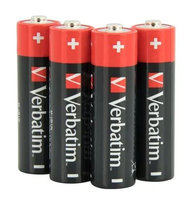 Алкална батерия Verbatim AA 1.5V, 4 броя