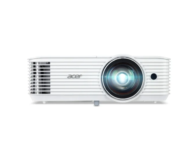 Acer Projector S1387n, DLP, Short Throw 0.5, WXGA (1280x800), 4000 ANSI Lumens, 20 000:1, 1x, HDMI 1.4x2, DC Out (5V/1A, USB-A), Component Video (D-sub), RCA, RJ45, RS232, Audio in/out, Speaker 16W, 3.1 kg, 3Y, White