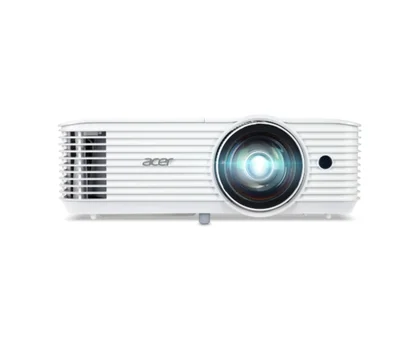 Acer Projector S1387n, DLP, Short Throw 0.5, WXGA (1280x800), 4000 ANSI Lumens, 20 000:1, 1x, HDMI 1.4x2, DC Out (5V/1A, USB-A), Component Video (D-sub), RCA, RJ45, RS232, Audio in/out, Speaker 16W, 3.1 kg, 3Y, White