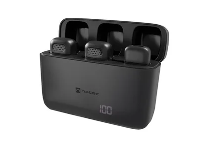 Natec microphone Hopper Lavalier Wireless USB C, 2pcs