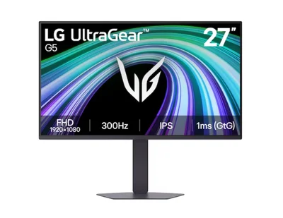 LG 27G550B-B, UltraGear 27" IPS, AG, 300Hz, 1ms GtG, 700:1, sRGB 99%, 250cd/m2, Full HD 1920x1080, HDR10, AMD FreeSync, G-SYNC Compatible, VRR, HDMI, DisplayPort, Headphone Out, Black Stabilizer,Tilt/Height/Swivel/Pivot, Black