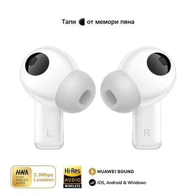 True Wireless слушалки HUAWEI – FreeBuds Pro 4 Piano-T180, бели