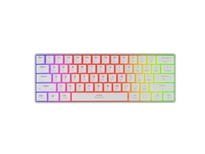 Геймърска механична клавиатура Genesis Thor 660 G2 Wireless RGB, бяла, Gateron Red