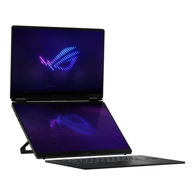 Asus ROG Zephyrus Duo 16, GX651AX-SR086X, Intel Ultra 9 16.0 OLED WQXGA+(WQ+) 2880X1800 16:10 Bend+500nits(HDR 1100nits) Glare DCI-P3:100%,120 HzLPDDR5X 64GB (onbd) ,2TB G4,RTX5090 24 GB G5,Wi-Fi 7 ,Backlit Kbd 1-Zone RGB, Windows 11 Pro,Stell
