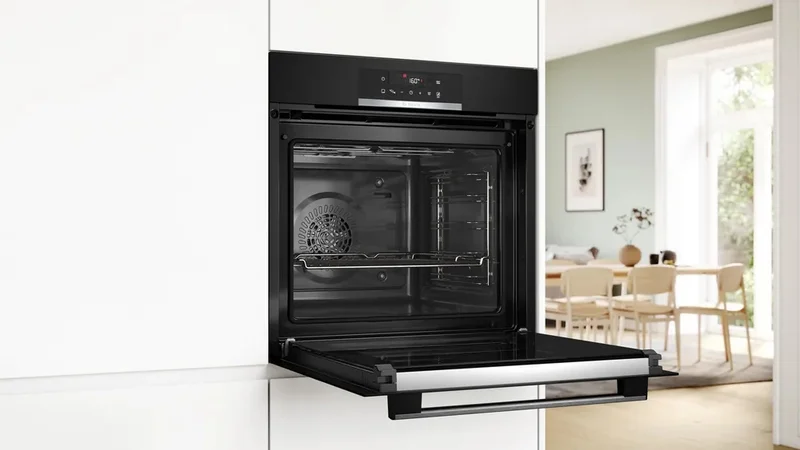 Bosch HBA171BB3 SER2, Oven A+, Pyro+Hydro, 5 HM, AutoPilot 10, full touch control, red/white, automatic Rapid heating-up, black