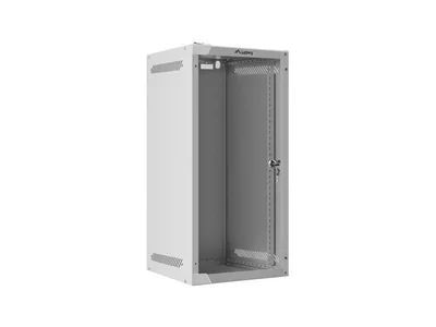 Lanberg rack cabinet 10" wall-mount 12U/280x310 for self-assembly with glass door grey (flat pack)
