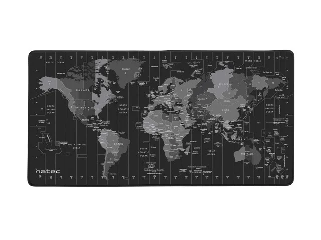 Подложка за мишка NATEC Time Zone Map MAXI 800x400 мм