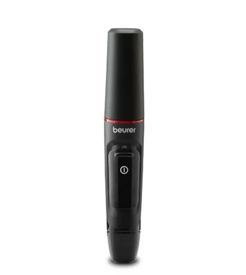 Beurer MN3X mini trimer; For trimming and shaping eyebrow, nose and ear hairs; 2 attachments and extra comb attachment 3/6 mm; Splash-proof (IPX4)
