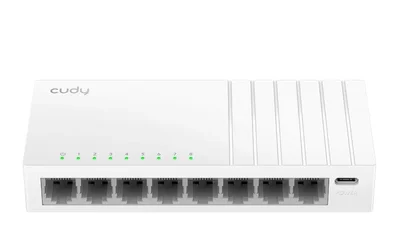 Cudy FS108D 8-Port 10/100 Mbps Desktop Switch, 8 10/100M RJ45 Ports, Desktop Plastic Case