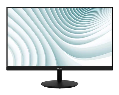 MSI PRO MP271A, 27", 1ms, 100Hz, IPS, 1920x1080 (FHD), 16:9, FLAT, Display Kit App, Adaptive-Sync, EyesErgo, Less Blue Light, 108% SRGB, AG, 300 nits, 1000:1, DP(1.2a), HDMI 1.4b, VGA, Line-in, Speakers 2x2W, Tilt, VESA, Black, 3.9kg