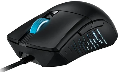 Asus ROG Gladius III Wired Gaming Mouse, 19K Optical Sensor, 19,000 DPI, 6 Programmable Buttons, RGB Lighting, ROG Switch Socket Design, Swappable Switches, Ergonomic, Black